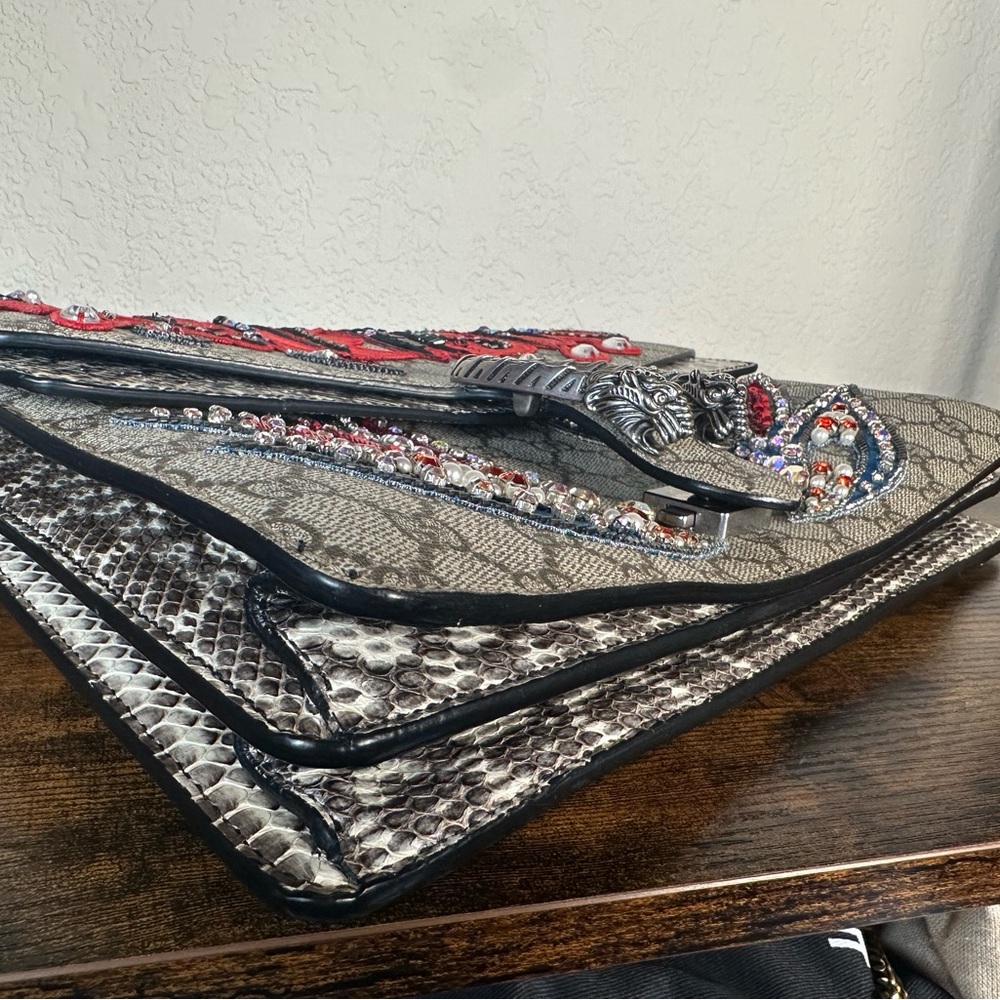 Rare Authentic Gucci Dionysus Python Embroidered … - image 7